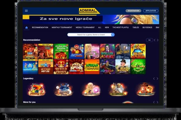 Admiral Casino UK Desktop